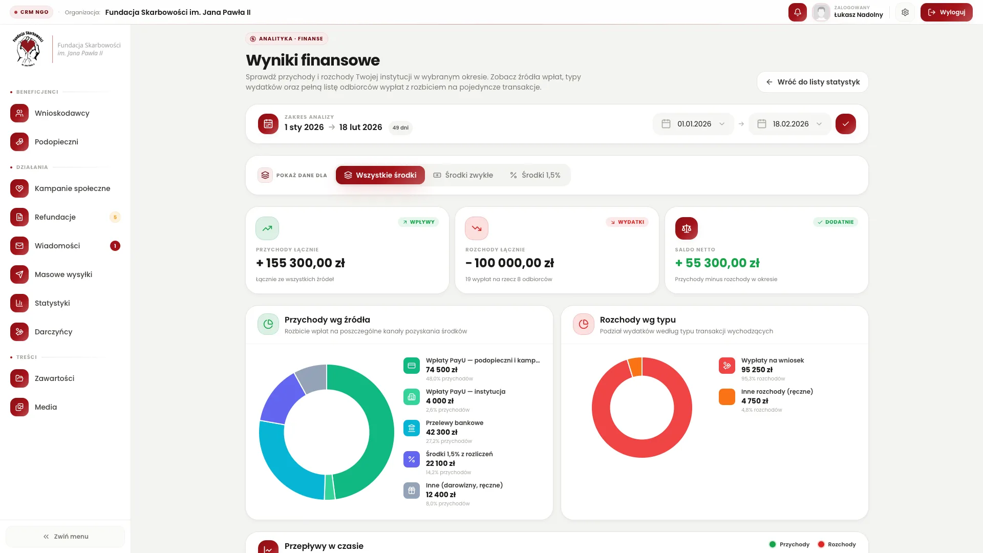 Aplikacja CRM NGO - zrzut 06